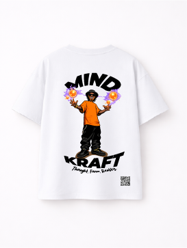 Afro-Wizard Tshirt White - Back